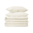 thumbnail image 2 of Superior Egyptian Cotton 530 Thread Count Duvet Cover Set, Full/Queen, Ivory, 2 of 6
