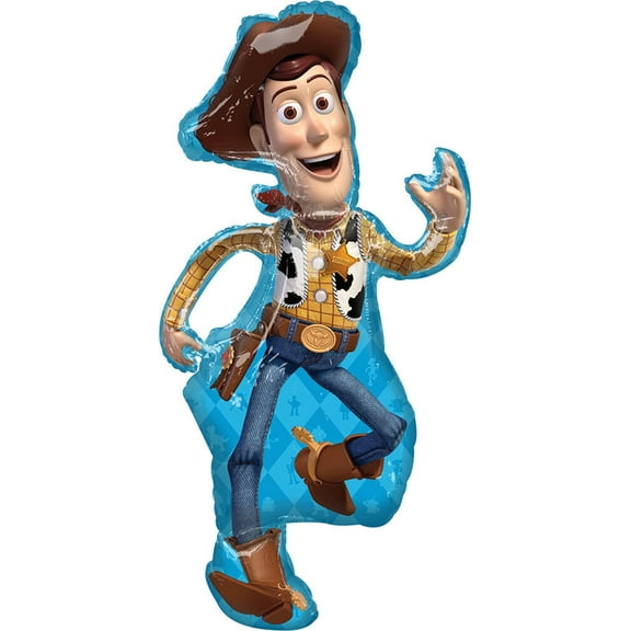 Anagram Toy Story 4 Woody Jumbo Shaped Foil Balloon, 44 in.