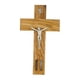 thumbnail image 2 of Cruz Madera Para Colgar Tierra y Agua Tierra Santa Certificado cafe, 2 of 4