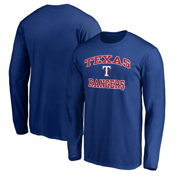 Men's Royal Texas Rangers Team Heart & Soul Long Sleeve T-Shirt