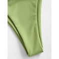 thumbnail image 5 of ZAFUL for Women Ribbed O-ring Bikini Swimsuit Pistachio Green S, 5 of 5