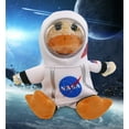 thumbnail image 5 of DolliBu Sitting Yellow Duck Astronaut Plush Toy - Super Soft Farm Life Astronaut Stuffed Animal Plush with Space Helmet and NASA Astronaut Suit, Cute Spaceman Doll Decor for Girls and Boys - 9 Inch, 5 of 7