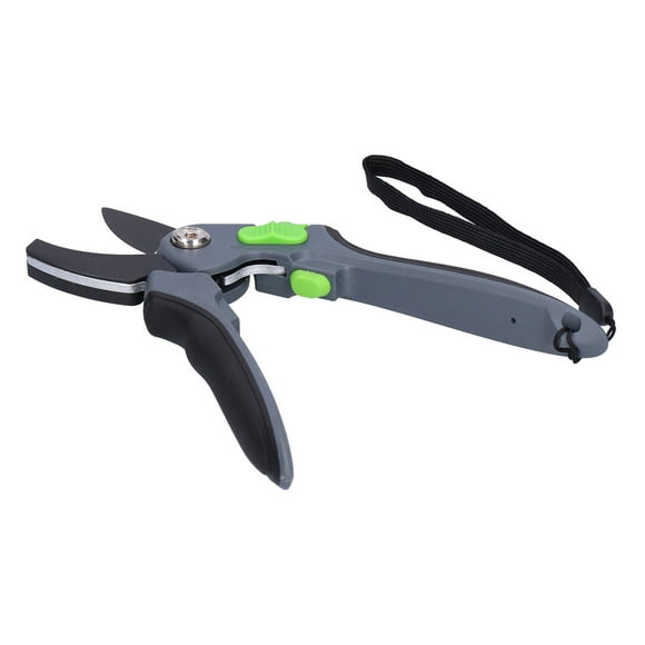 Grey Professional Pruning Shears for Garden Fruit Tree, Ultra Sharp Hand Pruner Garden Clippers Gardening Scissors with Tooth Grooves (210mm/8.26in)