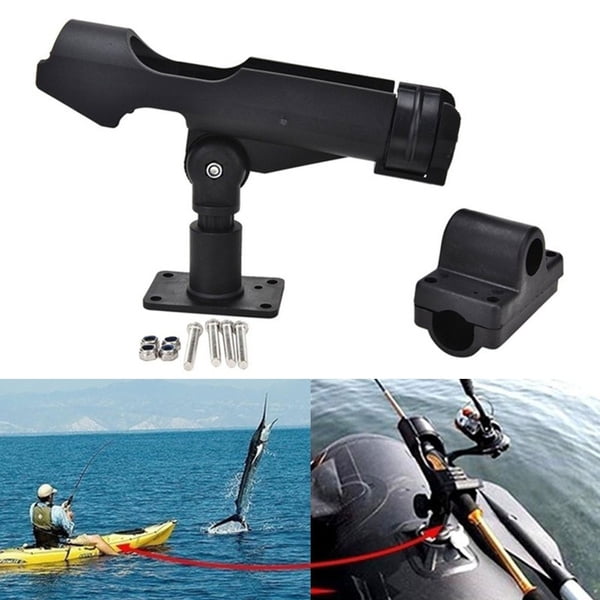 Kayak Rod Holder Fishing Power Lock Rod Rack Adjustable Boat Fishing Rod  Bracket 