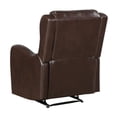 thumbnail image 6 of Lexicon Durant Faux leather Manual Recliner in Brown, 6 of 15