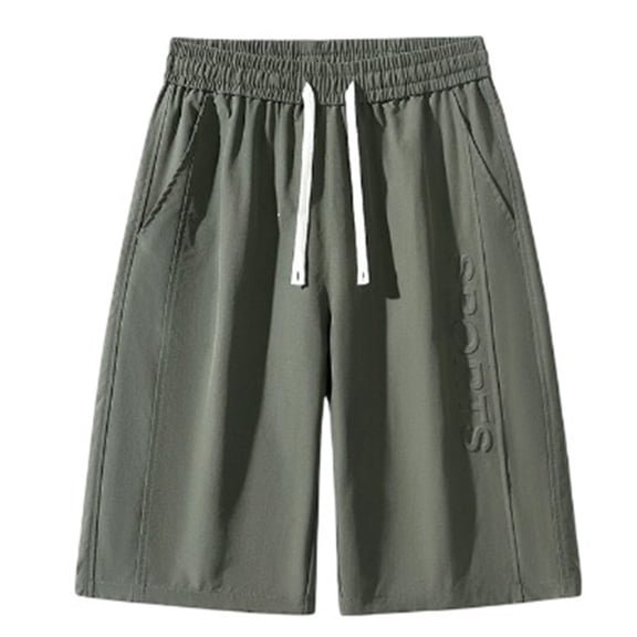 Atogsazn Mens Jogger Shorts Casual Athletic Drawstring Quick-Dry Elastic Waist Short Pants with Pocket Gym Trouser Army Green XXXXL Fashion