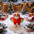 thumbnail image 7 of PET Parrot Costume, a Red Polyester Parrot-Style Costume Sized for the Selected PET Variation, for Dogs, Cats, PET Parties, Photos, and Playful Seasonal Dress-up, Red, Size S, Practical Home Use, 7 of 7
