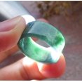 thumbnail image 2 of 2 Pcs Certified Icy Green Burma 100% Natural A JADE Jadeite Rectangle RING USA. 5.25 & 4.75 RING  662633 TN, 2 of 13