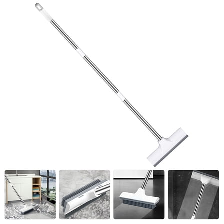 ROSENICE Floor Scrub Brush 1Pcs Long Handle For Bathroom Kitchen Tiles Deck Hard Floor Cleaning Scraper Scrubbing