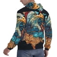 thumbnail image 6 of Sikiie Stained Glass Eagle USA Men's Hoodie, Essentials Hoodie, Sweatshirt, Pullover Hooded Sweatshirt for Men-4X-Large, 6 of 7