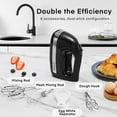 thumbnail image 6 of FOHERE Electric Hand Mixer with Storage Case, Compact Handheld Beater, 6 Attachments, 6-Speed, 6 of 8