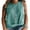 Blue Green, variant on JWD Womens Waffle Knit Tunic Casual Blouse Sleeveless Cute Twist Knot Tank Tops Black L