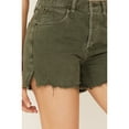thumbnail image 2 of Free People Women's Makai Cutoff Denim Shorts Olive 31, 2 of 4