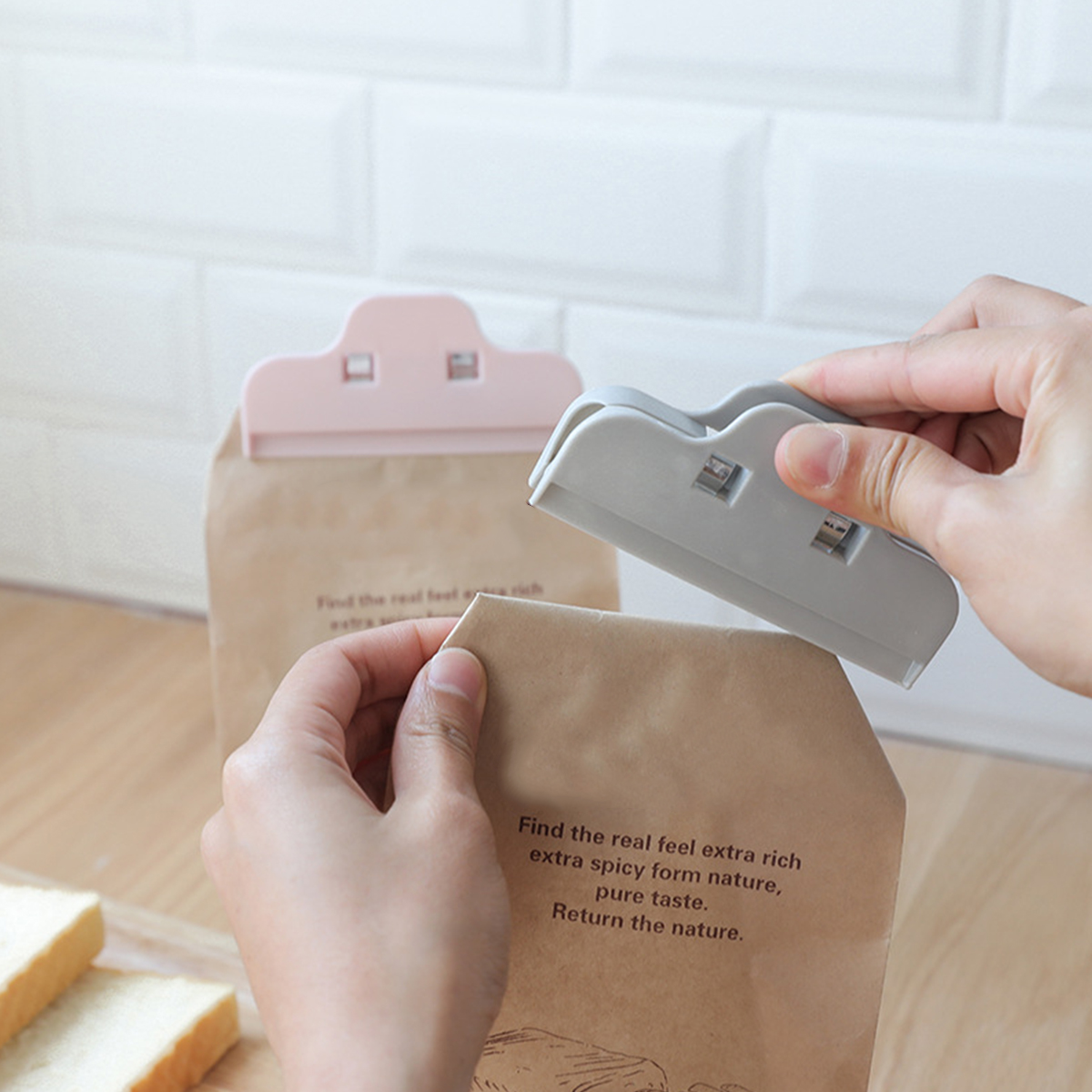 1PC kitchen clips for bags Food Storage Bag Sealer kitchen bag seal clip