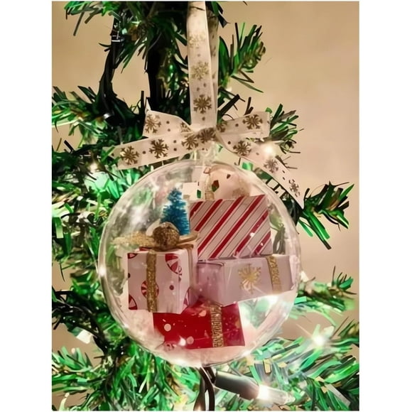 New interesting decorations, mini package Christmas decorations, Christmas mini express box decorations tree decorations (F)