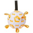 thumbnail image 1 of Balón de fútbol con correas, juguetes interactivos para perros de la Copa Mundial de 15cm para tira y afloja, juego de patio, juguete acuático, pelota de pastoreo para perros pequeños, 1 of 5