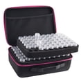 thumbnail image 2 of Yinanstore Essential Oil Storage Case Shockproof Travel Case Accessories Carrying Organizer with Zipper Handle Portable Container Carrying Case , Pink, 2 of 8
