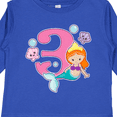 thumbnail image 4 of Inktastic I Am 3 Years Old Birthday with Mermaid Girls Long Sleeve Toddler T-Shirt, 4 of 5