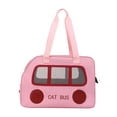 thumbnail image 1 of Bolso de portaes para mascotas bolso de viaje mascota bolso bolso de mascotas ligero bolso portátil para senderismo de transporte de perros pequeños Rosa, 1 of 8
