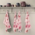 thumbnail image 4 of GZHJMY Rose Flower Kitchen Dish Towel Set of 4, Super Absorbent Soft Drying Cloth Tea Bar Towels, 28"x 18", 4 of 6