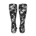 thumbnail image 6 of Kdxio Seamless Pattern With Skulls Funny Silky Novelty Funky Long Knee High Socks Soft 3D Print Cosplay Crazy Stockings for Men Women, 6 of 8