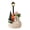 C, variant on Tuscom Light Up Christmas Village Resin Figurine, Mini Winter Snow Scene LED Desktop Ornament with Santa and Street Lamp for Mantel Shelf Holiday Decor