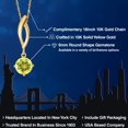 thumbnail image 2 of Gem Stone King 10K Yellow Gold Canary Mystic Topaz Pendant Necklace for Women | 1.00 Cttw | Gemstone November Birthstone | Round 6MM | With 18 inch Chain, 2 of 6