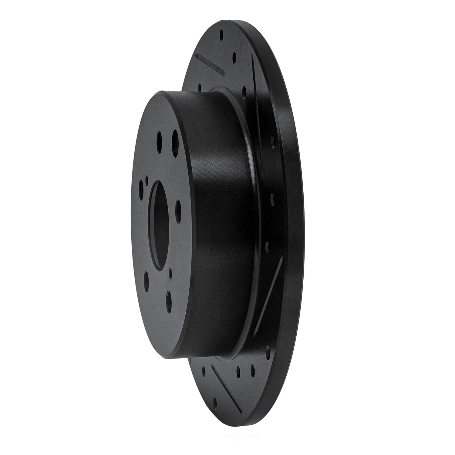 Dynamic Friction Company 633-76134R DFC Brake Rotor - Drilled And Slotted - Black