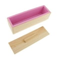 thumbnail image 3 of Abbracc Rectangle Silicone Soap Candle Loaf Mold Toast Making Baking Mould C Pink, 3 of 6