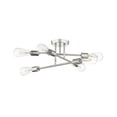 thumbnail image 2 of Millennium Lighting  Decco 6 Light Pendant Fixture in Matte Black Polished Nickel Polished, 2 of 5