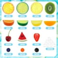 thumbnail image 3 of 135pcs Fake Mix Fruit Decoration Artificial Strawberry Apple Lemon Kiwi Slice Realistic Watermelon Block Lifelike Cherry Raspberry Ice Cube Model, 3 of 3