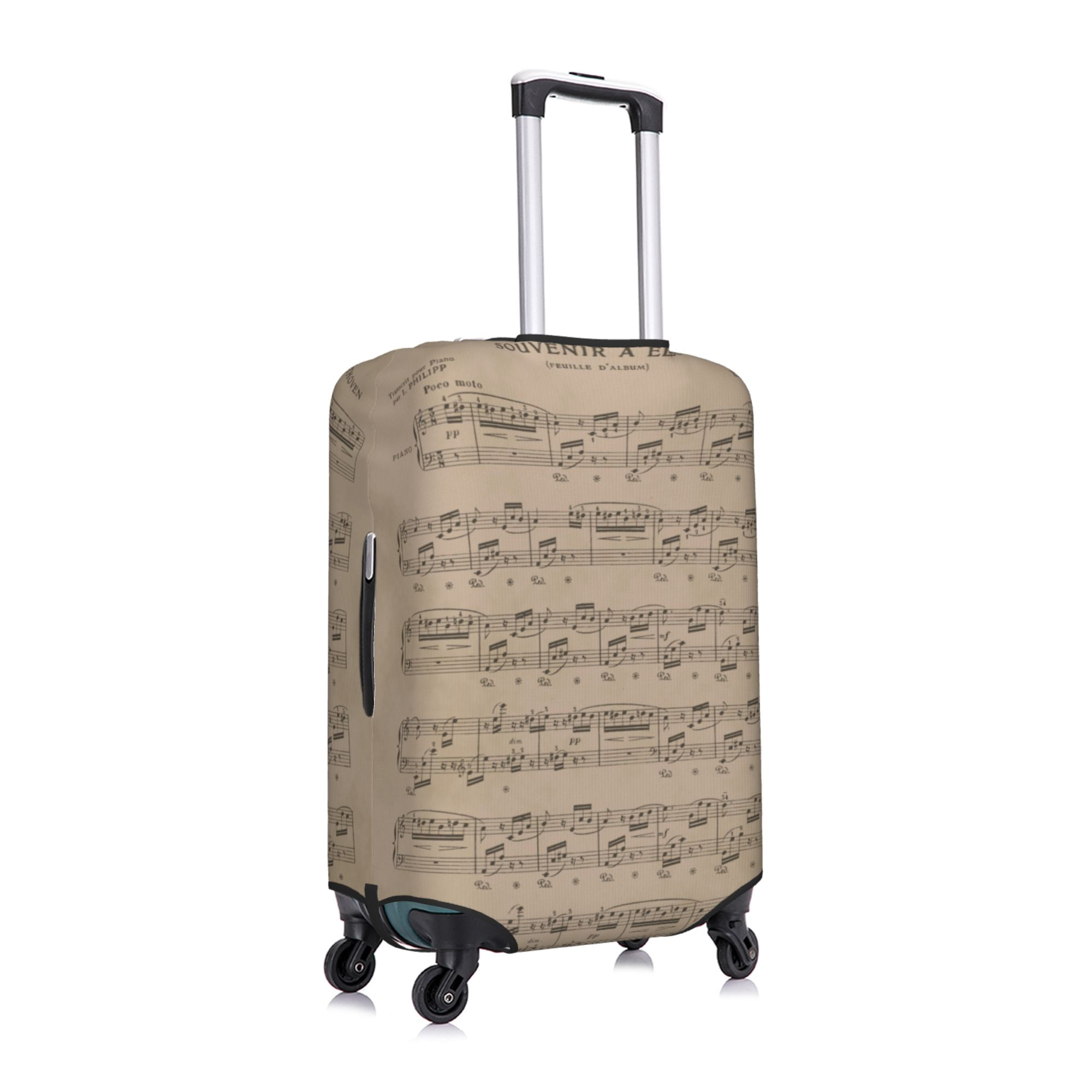XMXY Travel Luggage Cover Protector, Classical Sheet Music Pattern Suitcase  Covers for Luggage, Large Size 