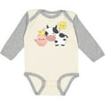 thumbnail image 3 of Inktastic Fun Farm Animals Cow, Pig, Chick Boys or Girls Long Sleeve Baby Bodysuit, 3 of 5