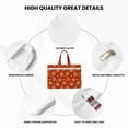 thumbnail image 5 of Zufioo Christmas With Gold Snowflakes Print Canvas Hand-Held Document Bag, Zippered Document Storage Bag, Suitable for Office Book Document Bag, 5 of 8