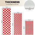 thumbnail image 4 of Red and Black Checkered Pattern Kitchen Rugs Sets Of 3,Kitchen Runner Rugs Non Skid Washable,Decorative Kitchen Floor Mats for Kitchen,Sink,Laundry,17"x30"+ 17"x47" + 17"x59", 4 of 6