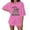 Pink, variant on HOWPAY T Shirts for Women Graphic Crew Neck Short Sleeve T-Shirt Vintage Loose Fit Casual Tee Tops Summer Lightweight Y2K Clothes Beige L