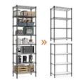 thumbnail image 6 of GDF Studio 8-Tier Metal Wire Shelving Unit, Adjustable Storage Rack Organizer, Black, 6 of 7
