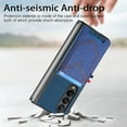 thumbnail image 3 of Dteck for Samsung Galaxy Z Fold3 Case with Card Holder, Lightweight Slim Fit PU Leather Protective Cover Case for Samsung Galaxy Z Fold 3 5G,Blue, 3 of 7