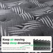 Behost Twin Mattress 10 inch in a Box, CertiPUR-US Memory Foam Hybrid Mattress Twin Size for Adults Bunk Bed, Medium Firm