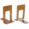 Officemate Nonskid Steel Bookends 5-7/8"x8-1/4"x9" Woodgrain 93054