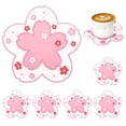 thumbnail image 2 of Sakura Coaster Cherry Blossom Silicone Cup Coasters Cute Flower Coaster Anti-Slip Tea Tableware Coasters, 2 of 5