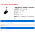 thumbnail image 2 of Low Beam Bulb - Headlight - Compatible with 2008 - 2013 Scion tC 2009 2010 2011 2012, 2 of 2