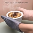 thumbnail image 4 of Thickened Heat-Resistant Baking Gloves with Lanyard Non-Slip, Washable Cooking Mittens for Home, 4 of 8