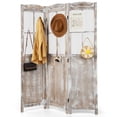 thumbnail image 1 of Costway 6FT Retro 3-Panel Room Divider Folding Privacy Screen Freestanding Wall Divider, 1 of 10