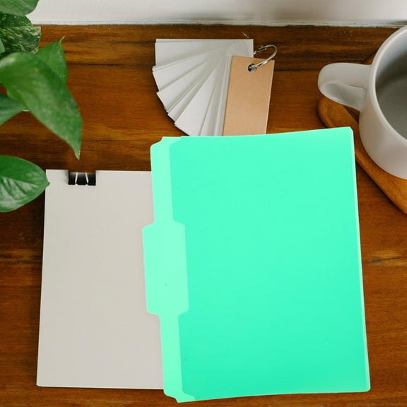ROSENICE Plastic Folder 6Pcs File Folders Colored Folders Office Use Home Use School Use