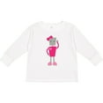 thumbnail image 3 of Inktastic Cute Robot, Girl Robot, Pink Robot With Ribbon Girls Long Sleeve Toddler T-Shirt, 3 of 5