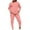 Pink, variant on Travel Outfits for Women 2 Piece Sets Solid Color Long Sleeved Pants Set Plus Size Tracksuit Casual Outfit Blue S