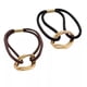 thumbnail image 3 of 2 uds., banda de Metal chapada en oro a la moda, coleta, lazo para el cabello, brazalete elástico, cuerda para el cabello, anillo para el cabello, banda de goma y metal, 3 of 5