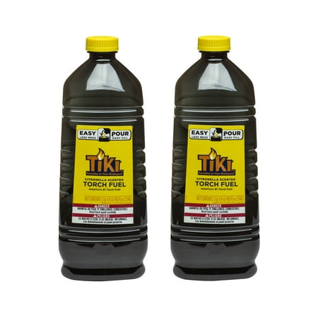 Citronella Torch Fuel - TIKI® Brand 100 oz. Citronella Scented Torch Fuel with Easy Pour System 2-pack