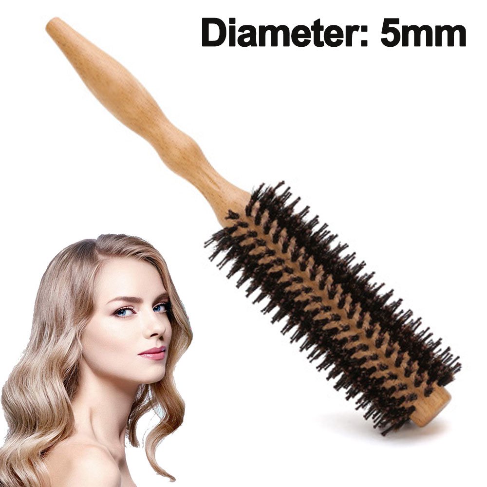 Xelparuc Comb Round Brush Hair Dryer Brush with Natural Bristles